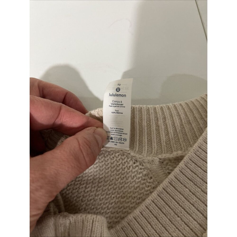 Lululemon On The Go Soft Cream-Coloured Poncho One Size - Picture 8 of 11